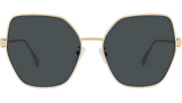 Baguette Gold Geometric Sunglasses