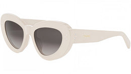 CELINE 3 Dots White Cat Eye Sunglasses