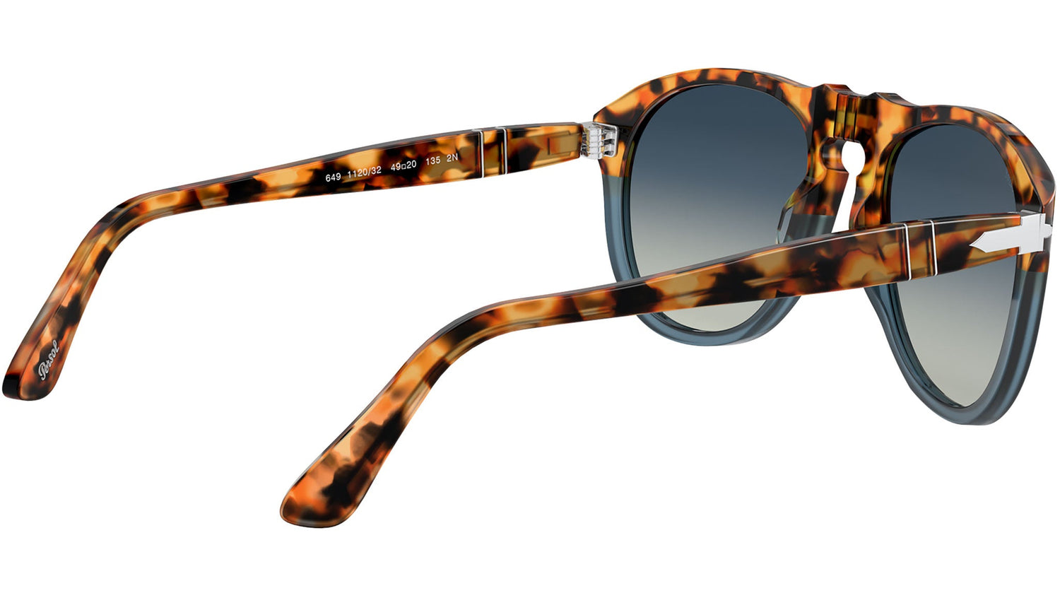 PO0649 brown tortoise and opal blue blue