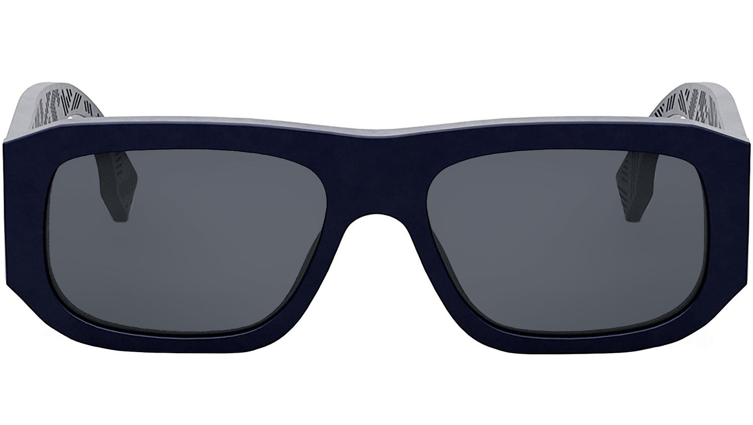Fendi Shadow Blue Rectangular Sunglasses