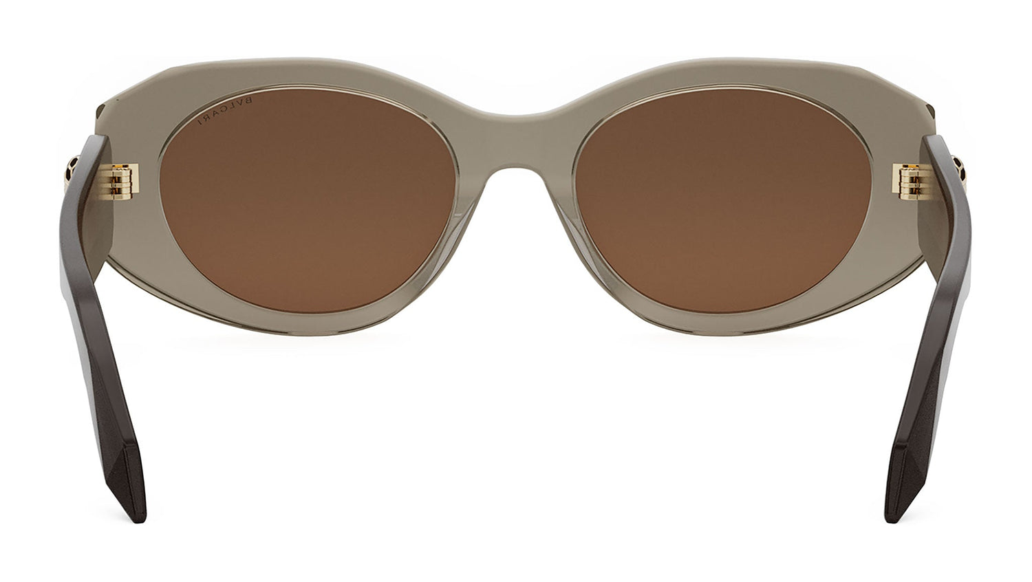 Serpenti Forever Brown Oval Sunglasses