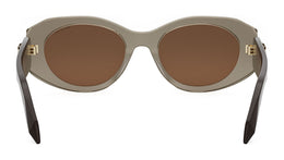Serpenti Forever Brown Oval Sunglasses