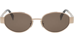Metal Triomphe Rose Gold Oval Sunglasses