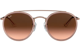 Round Double Bridge RB3647N pink bronze