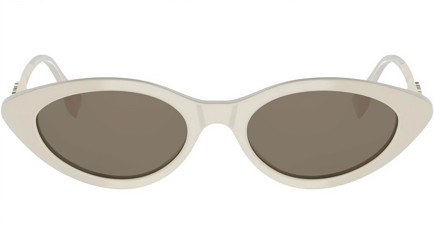 Fendigraphy White Cat Eye Sunglasses
