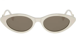 Fendigraphy White Cat Eye Sunglasses