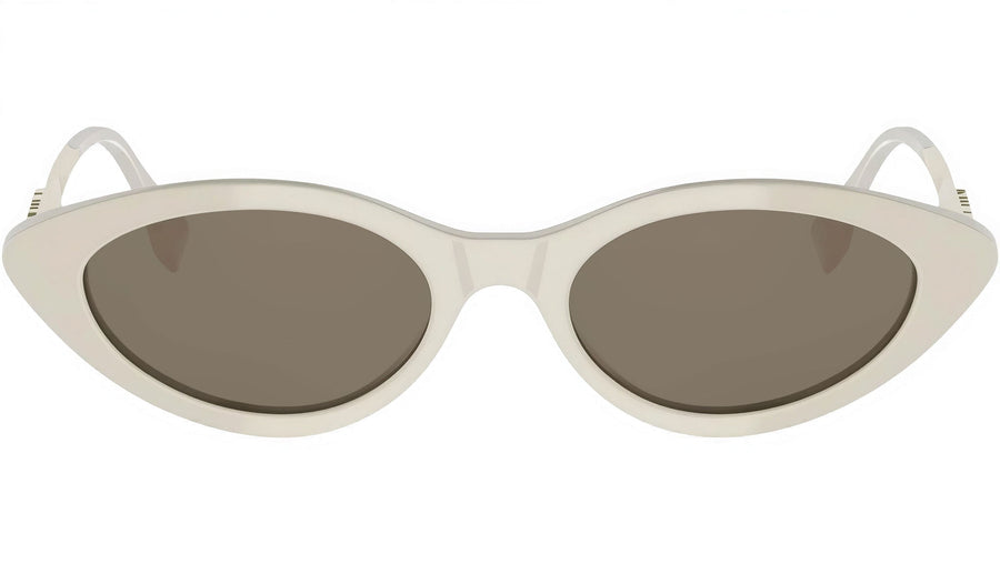 Fendigraphy White Cat Eye Sunglasses