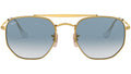 The Marshal RB3648 gold clear gradient blue