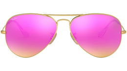 Aviator Flash Lenses RB3025 112/4T Gold Cyclamen Flash