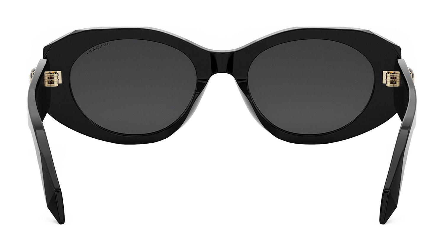 Serpenti Forever Black Oval Sunglasses