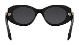 Serpenti Forever Black Oval Sunglasses