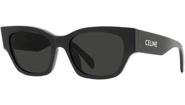 Monochroms Black Rectangular Sunglasses