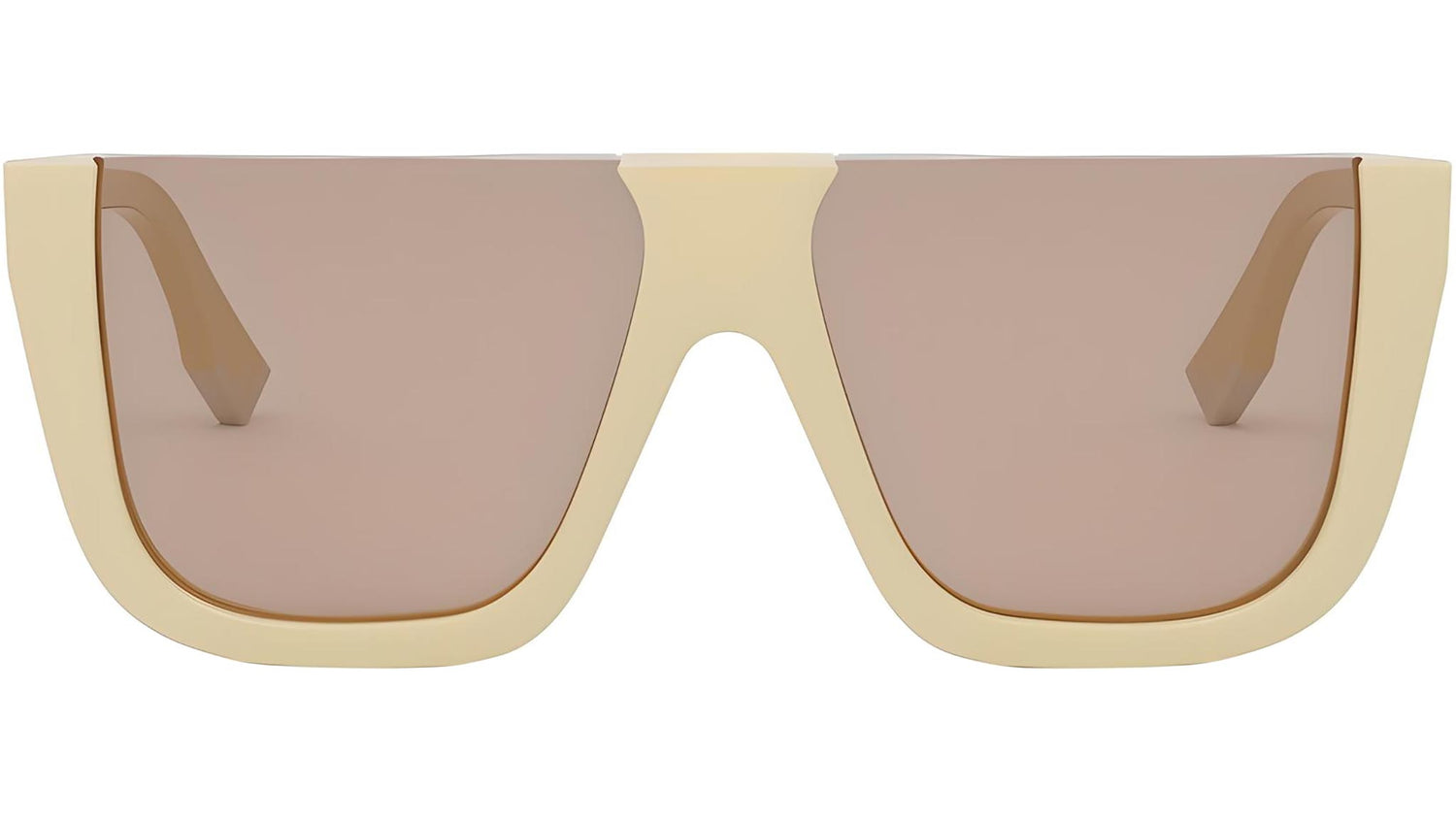 Fendi Way Yellow Square Sunglasses