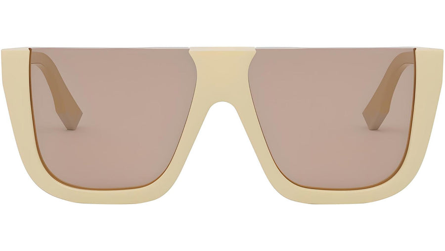 Fendi Way Yellow Square Sunglasses