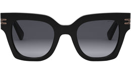 B.zero1 Black Geometric Sunglasses
