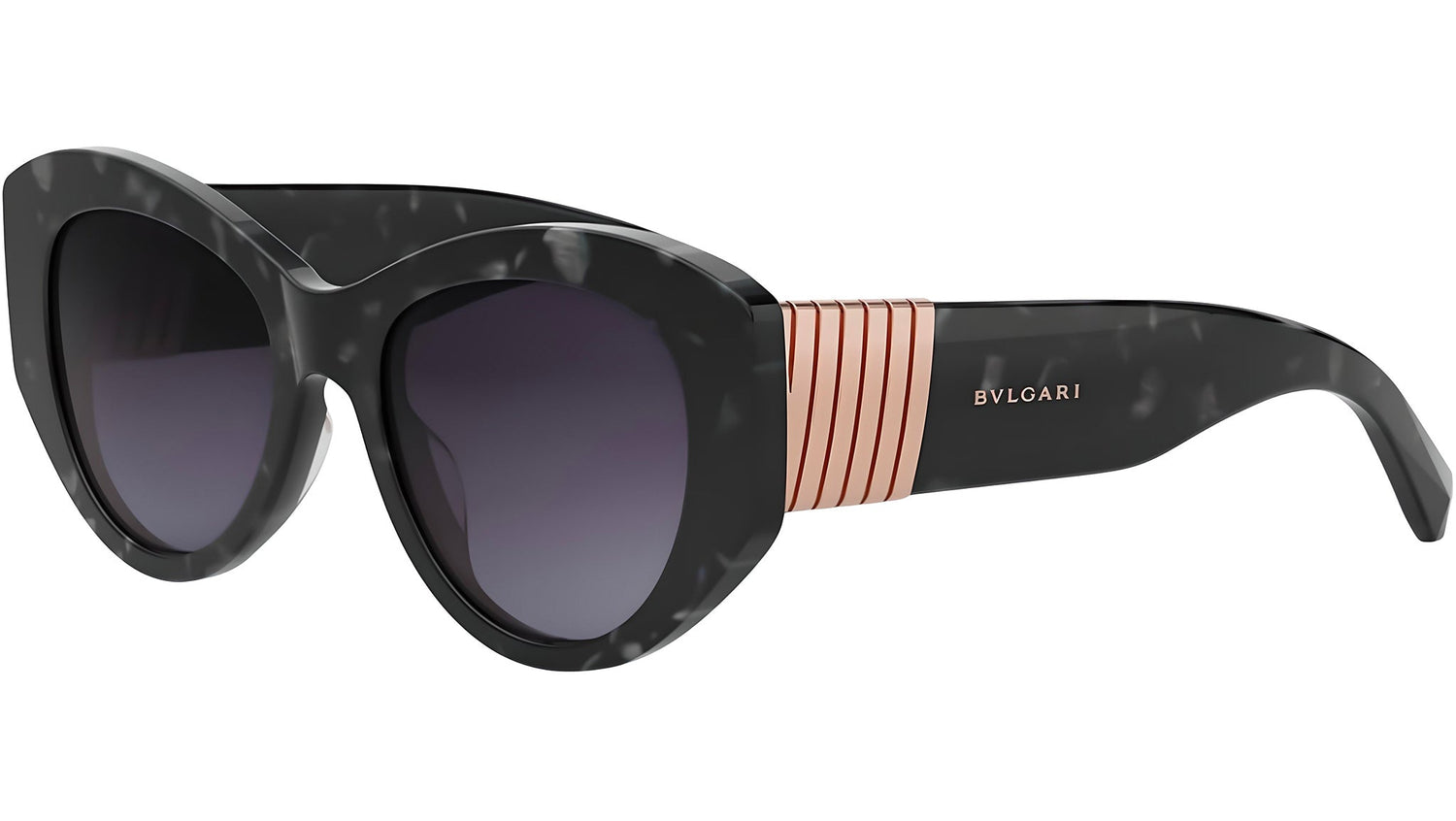 Tubogas Black Oval Sunglasses