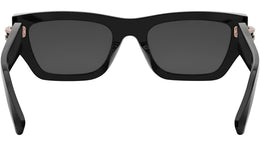 B.zero1 Black Rectangular Sunglasses