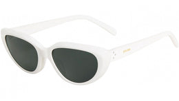 CELINE 3 Dots White Cat Eye Sunglasses