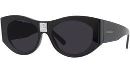 4Gem Black Oval Sunglasses