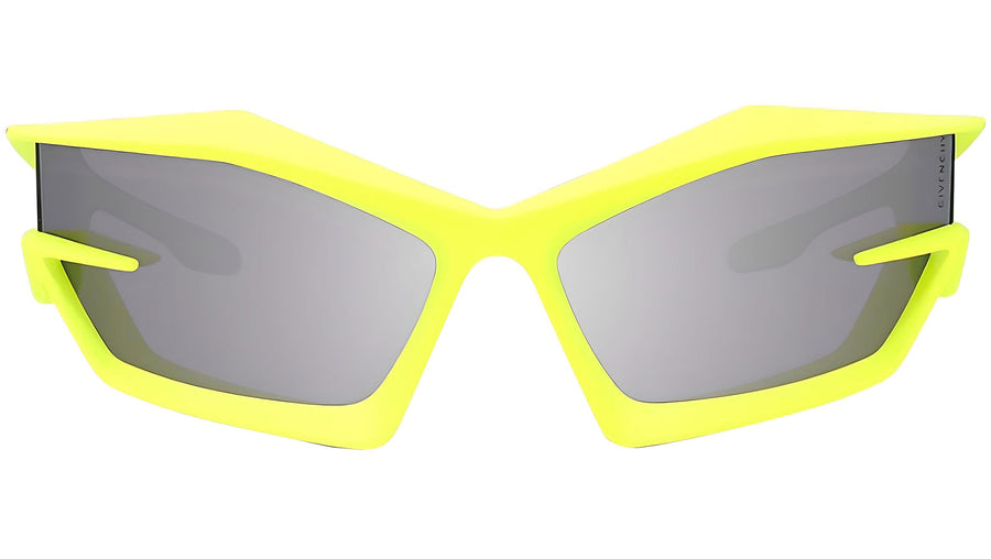 Giv Cut Yellow Geometric Sunglasses