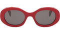 Triomphe Red Oval Sunglasses