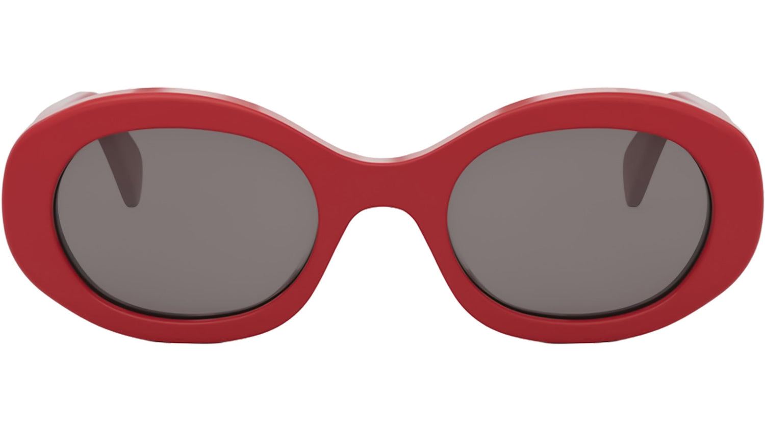 Triomphe Red Oval Sunglasses