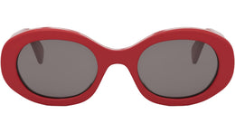 Triomphe Red Oval Sunglasses