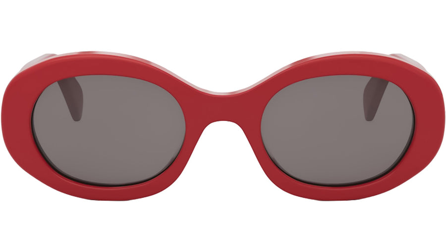 Triomphe Red Oval Sunglasses