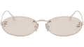 Fendi First Gold Oval Sunglasses