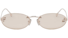 Fendi First Gold Oval Sunglasses