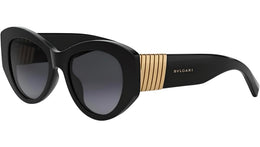 Tubogas Black Oval Sunglasses