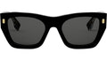 Fendi Roma Black Rectangular Sunglasses