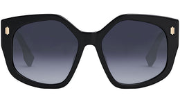 Fendi Bold Black Square Sunglasses