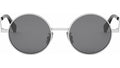 Metal Silver Round Sunglasses
