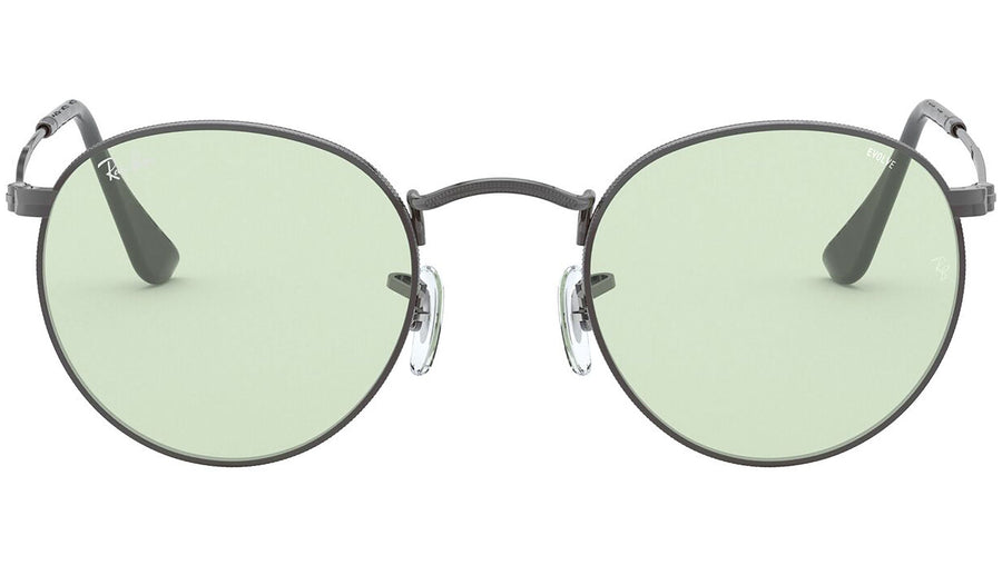 Round Solid Evolve RB3447 gunmetal green