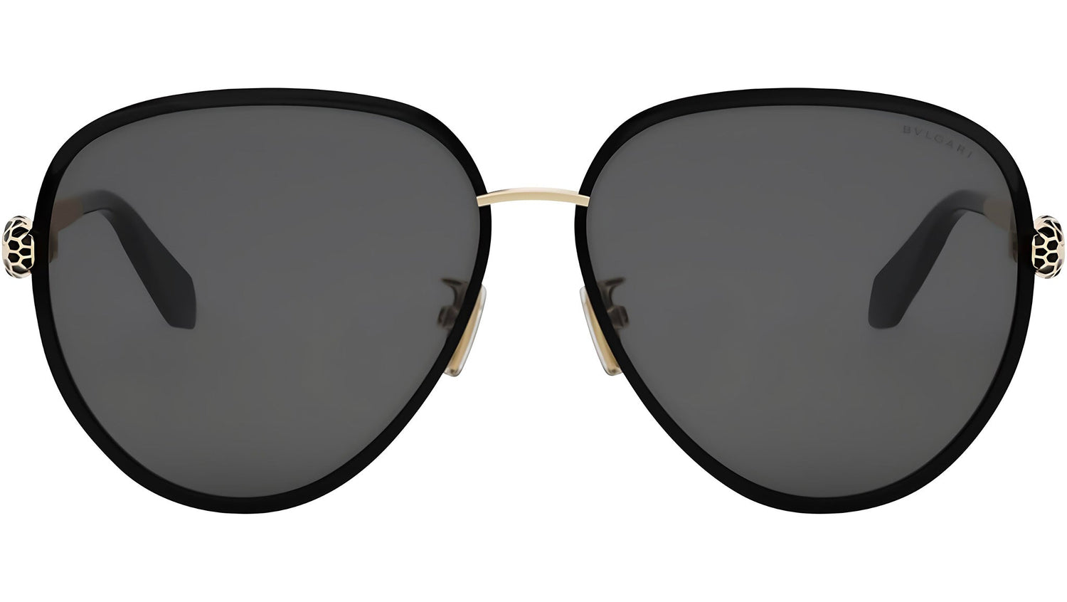 Serpenti Forever Black Pilot Sunglasses