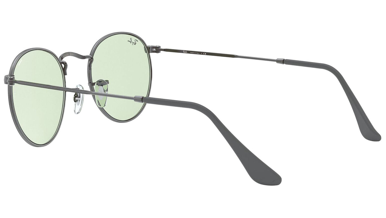 Round Solid Evolve RB3447 gunmetal green