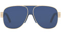 DiorSignature A3U Blue Gold Geometric Sunglasses