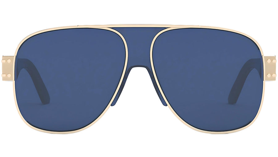 DiorSignature A3U Blue Gold Geometric Sunglasses