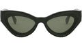 FF Diamonds Green Cat Eye Sunglasses