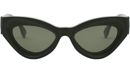 FF Diamonds Green Cat Eye Sunglasses