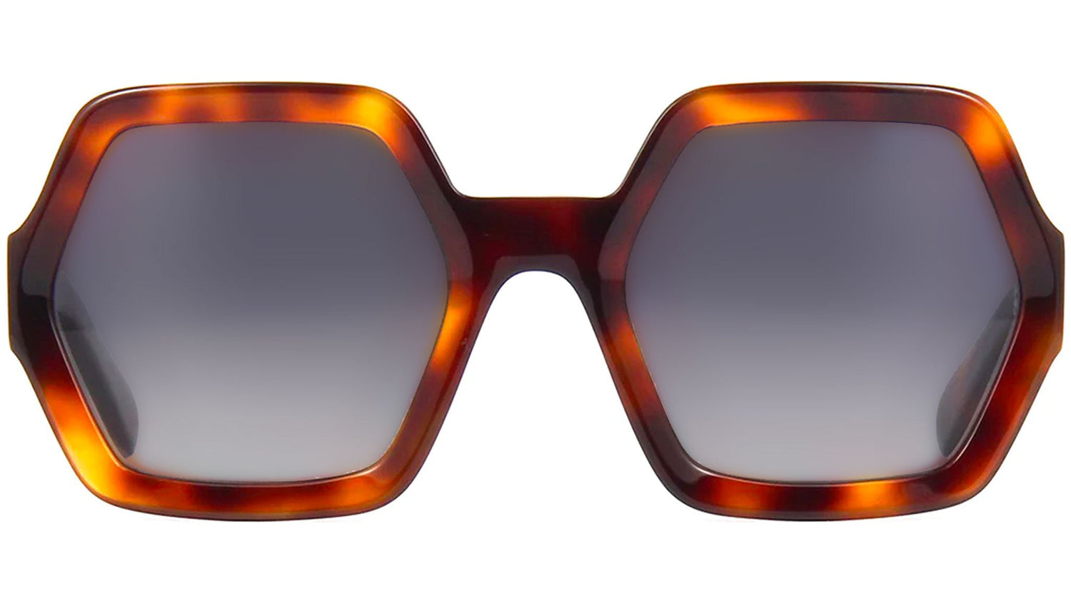 CELINE 3 Dots Havana Geometric Sunglasses