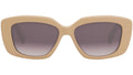 Triomphe Beige Rectangular Sunglasses