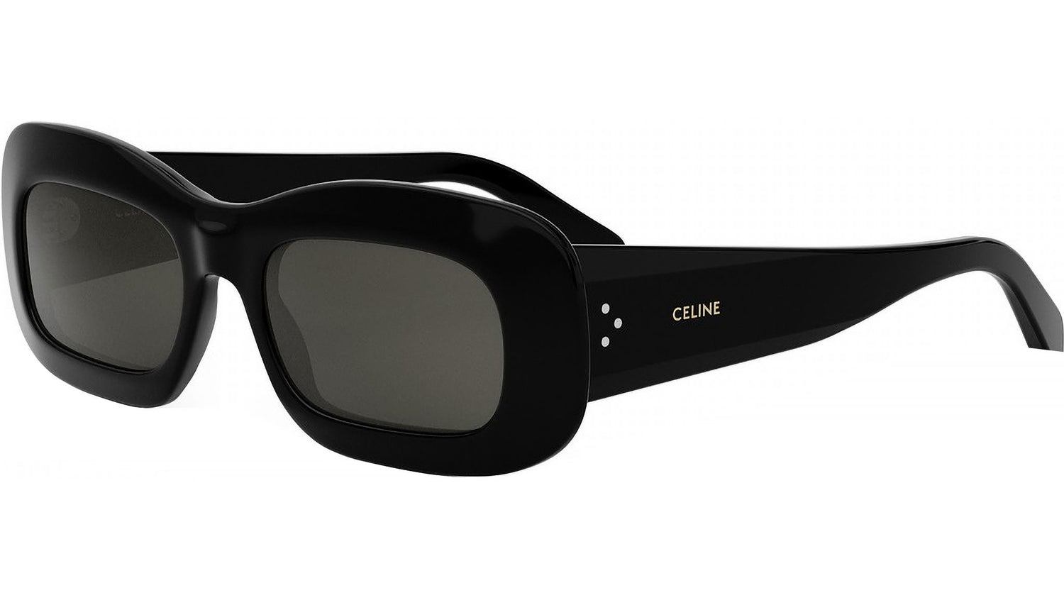 CELINE 3 Dots Black Rectangular Sunglasses