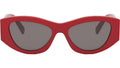 Triomphe Red Geometric Sunglasses
