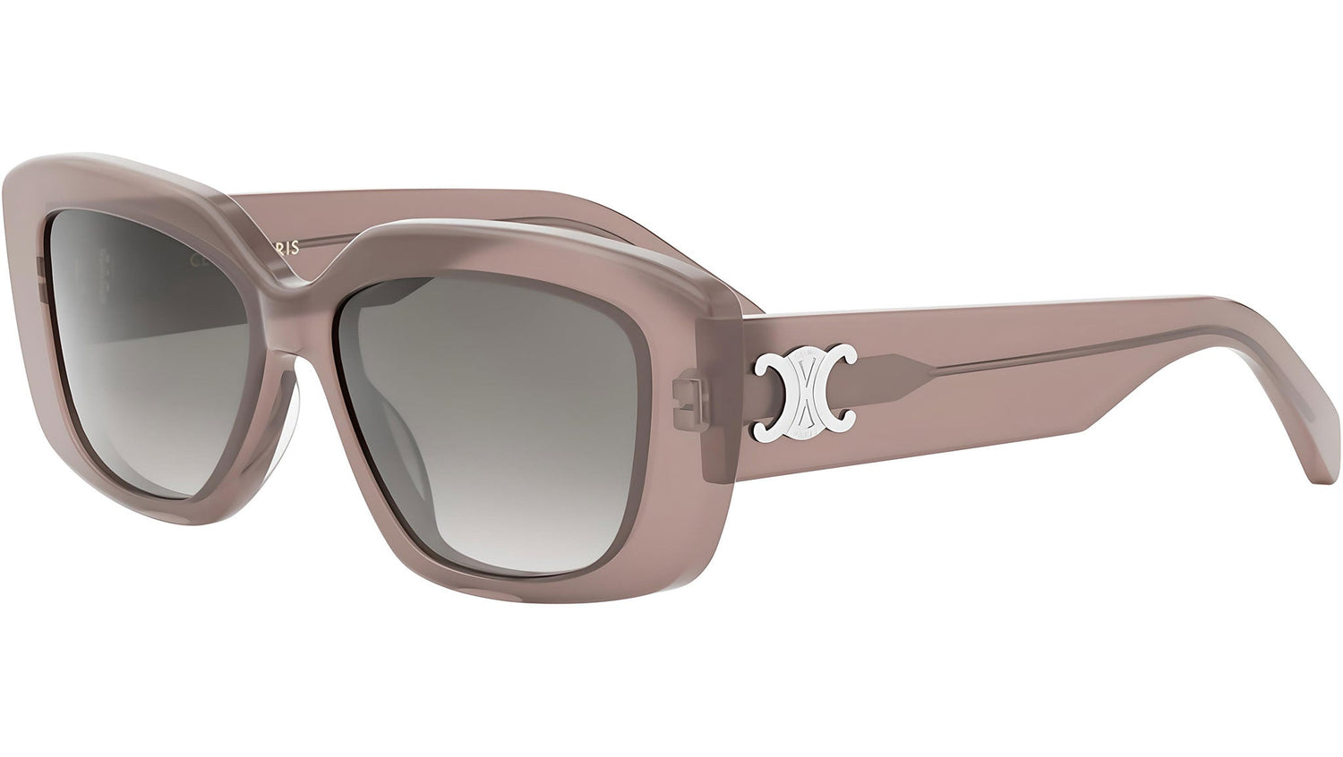 Triomphe Opaline Pink Rectangular Sunglasses
