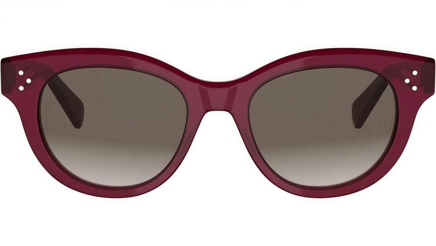 CELINE 3 Dots Red Round Sunglasses