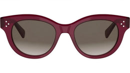 CELINE 3 Dots Red Round Sunglasses