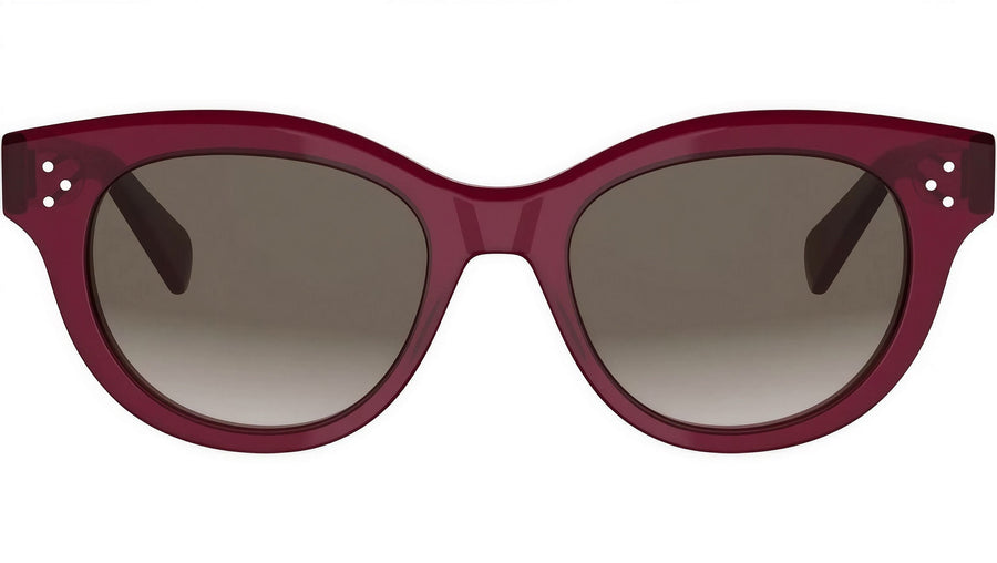 CELINE 3 Dots Red Round Sunglasses
