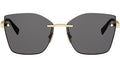 Tubogas Shiny Gold Geometric Sunglasses